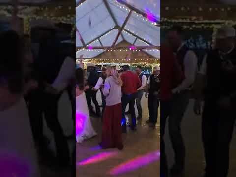 Cowboy lap dance at wedding in Lolo, Montana